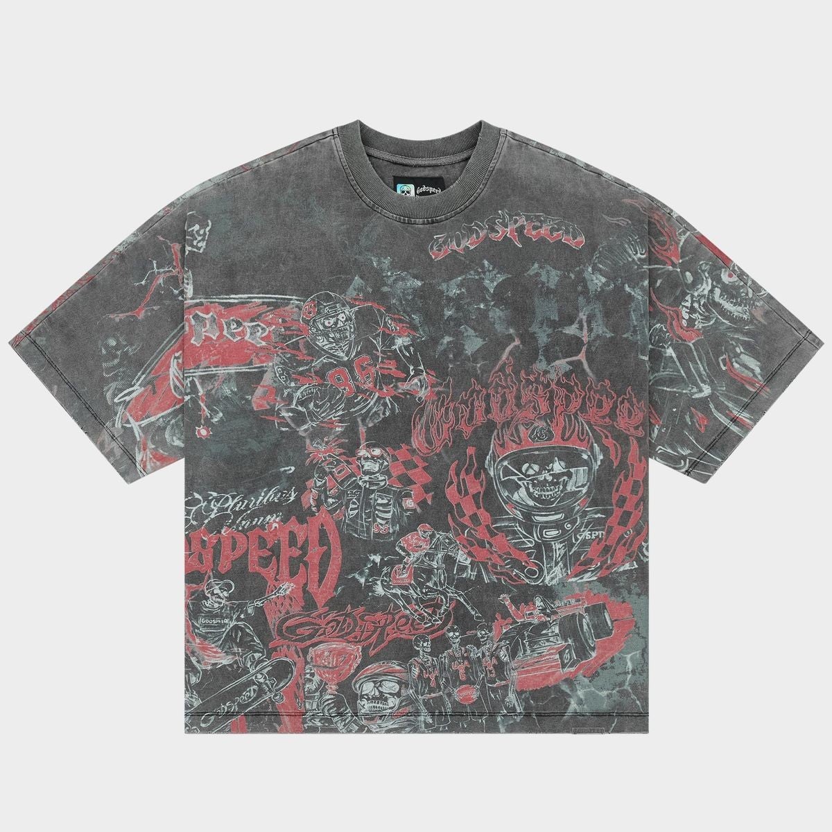 Godspeed Tee Sketch Archive Grey Wash