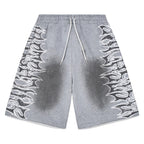 Lost Shdws Sweat Shorts Grey Graphic