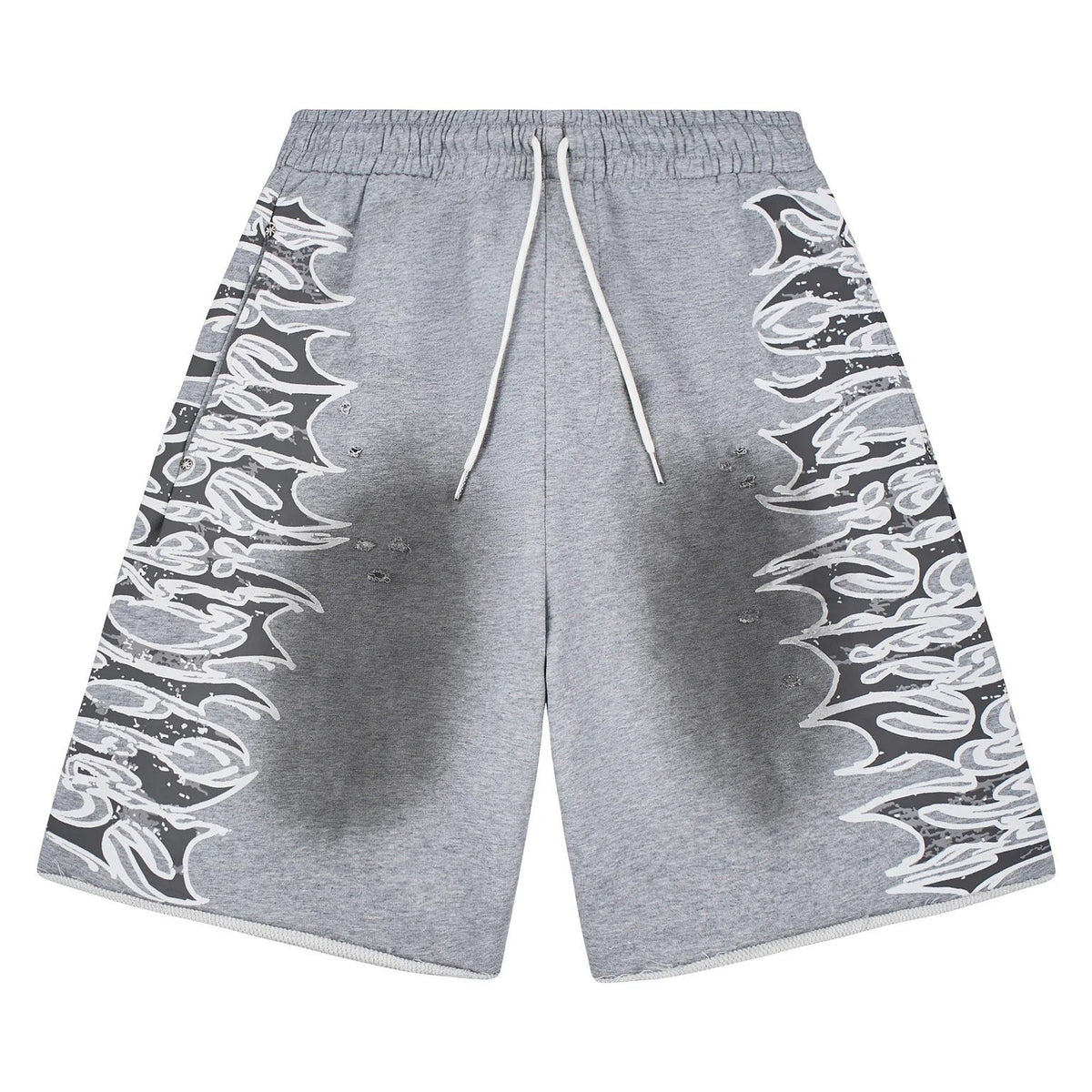 Lost Shdws Sweat Shorts Grey Graphic