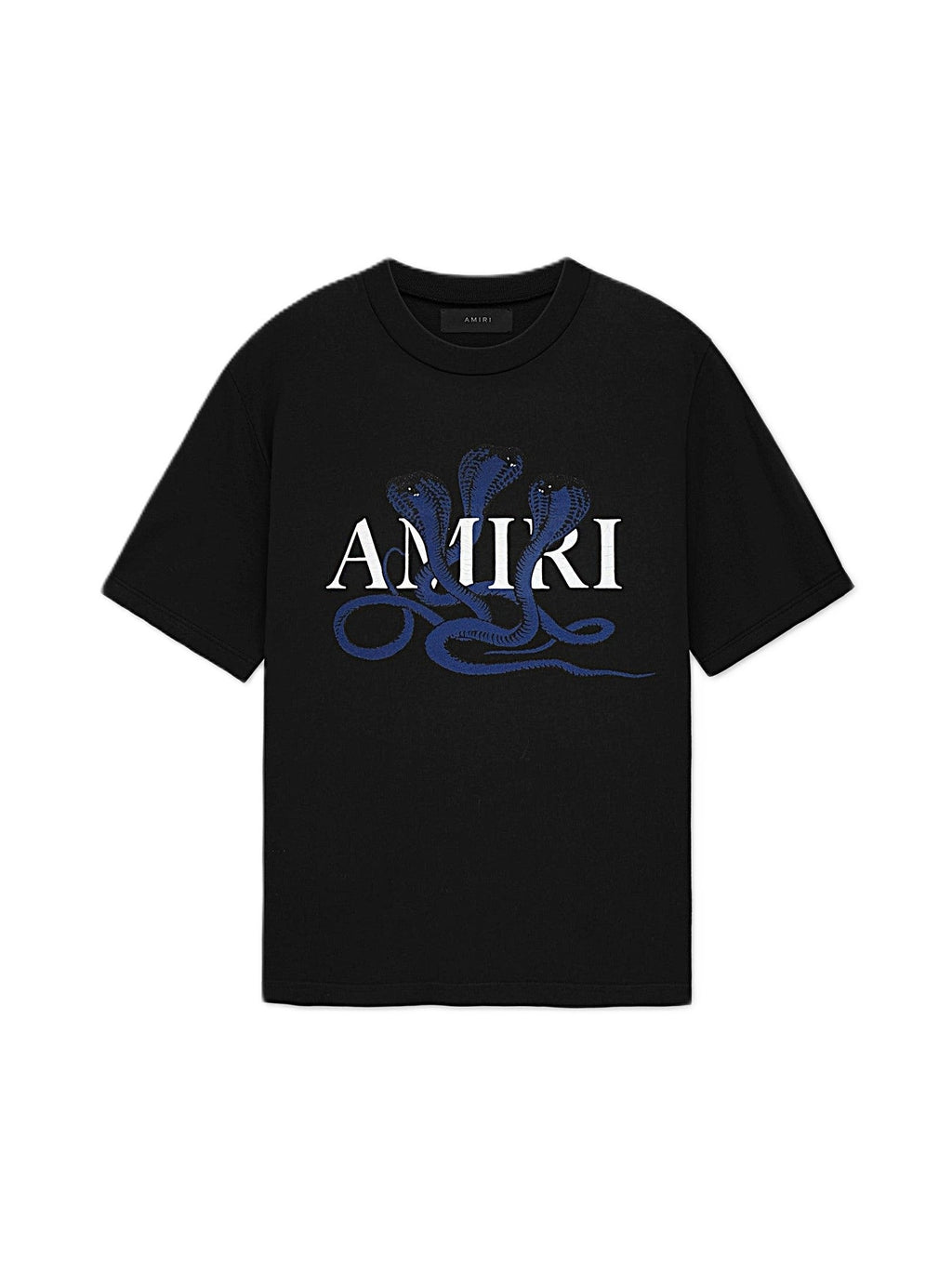 Amiri Tee GLITTER POISON LOGO SKATER Black Blue