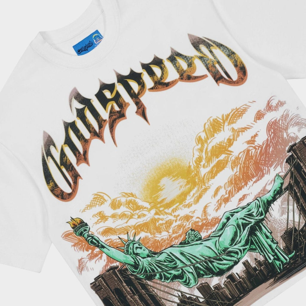 Godspeed Tee Burnt Bridges II NGT White