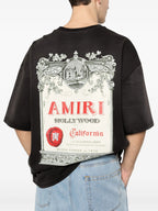 AMIRI Tee Chateau Stamp Black Oversized