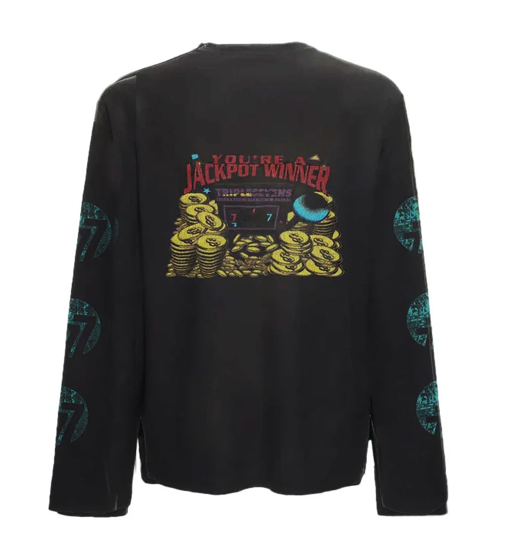 Triple Sevens Tee Black Lucky Kiss Longsleeve