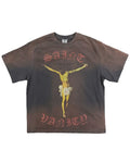 Saint Vanity Tee Crucified Washed Brown