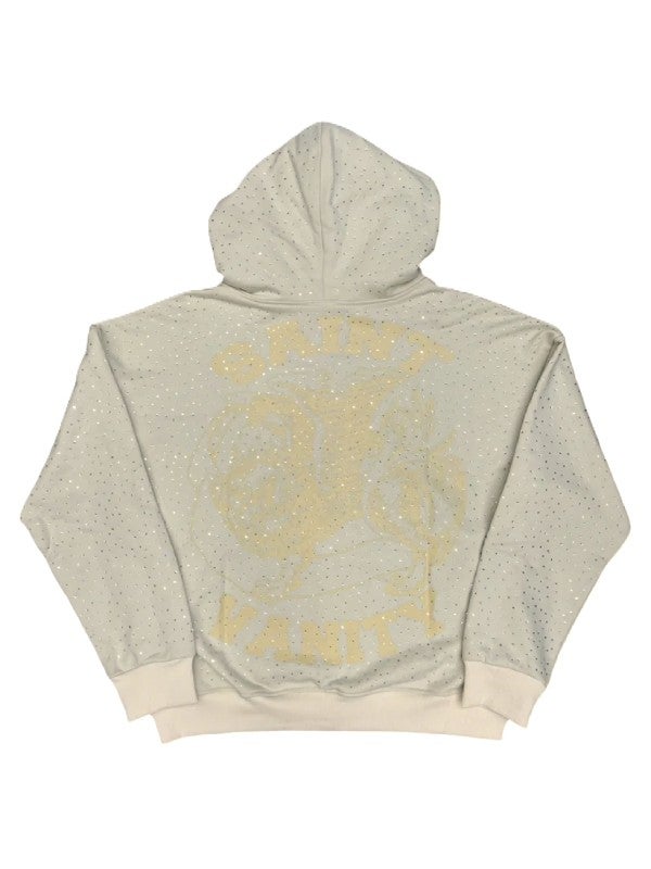 Saint Vanity Hoodie Cream VVs Zip Up