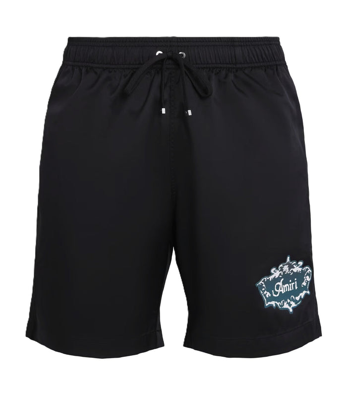 Amiri Swim Shorts Chateau Crest Black