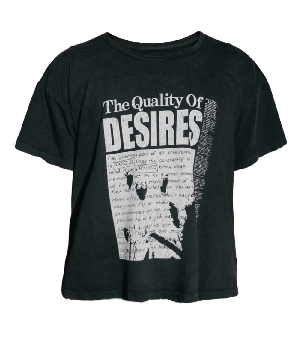 Matiere De Desirs Tee Black Quality of Desires