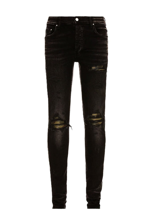 Amiri Jeans Mx1 Black Aged Camo Patch