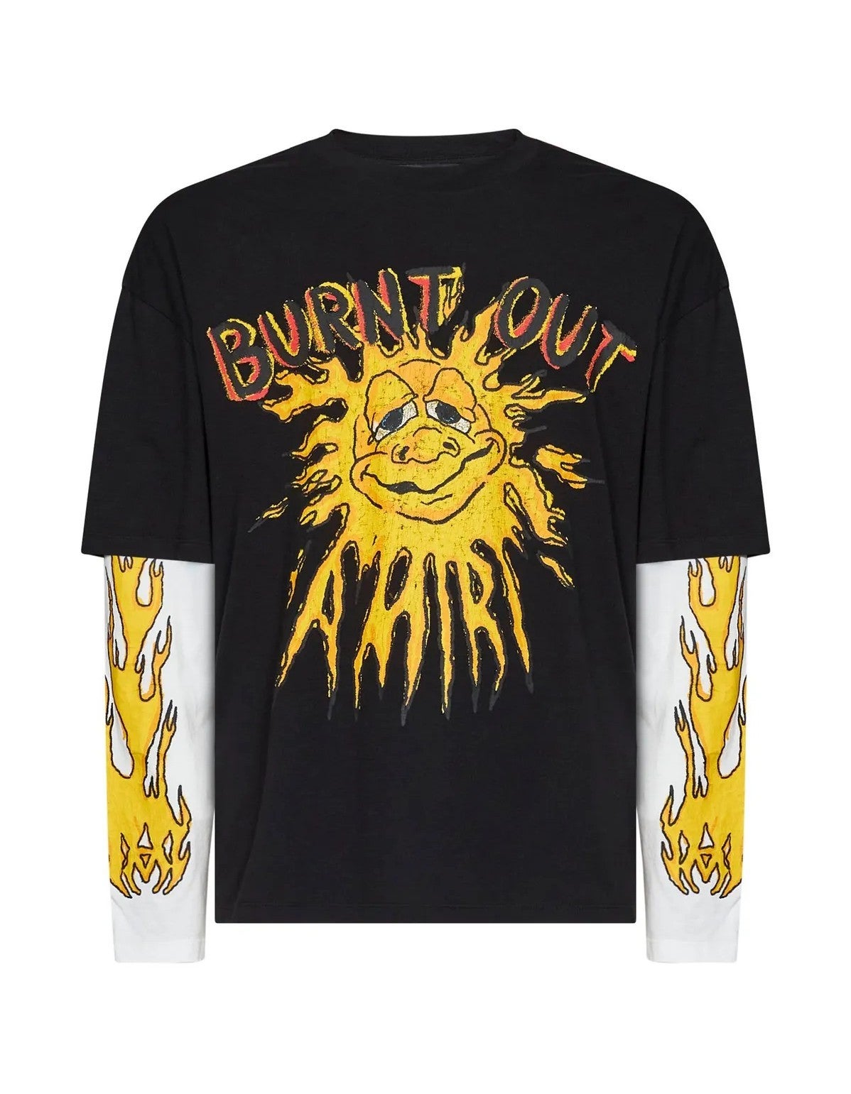 Amiri Tee Burnt Out LJ Black