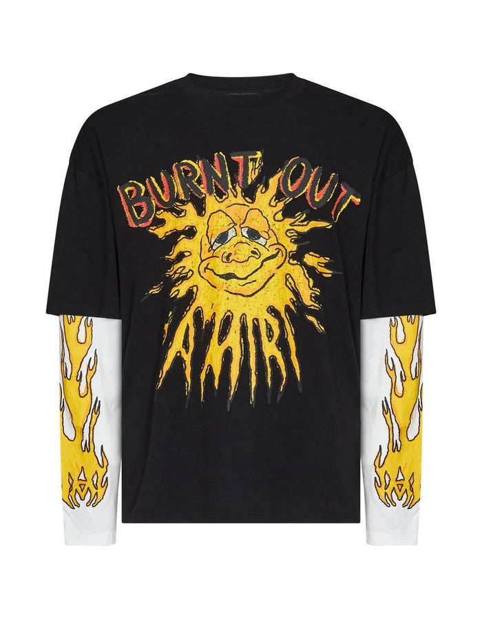 Amiri Tee Burnt Out LJ Black