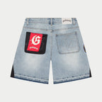 Godspeed Denim Shorts Blue Patchwork v2