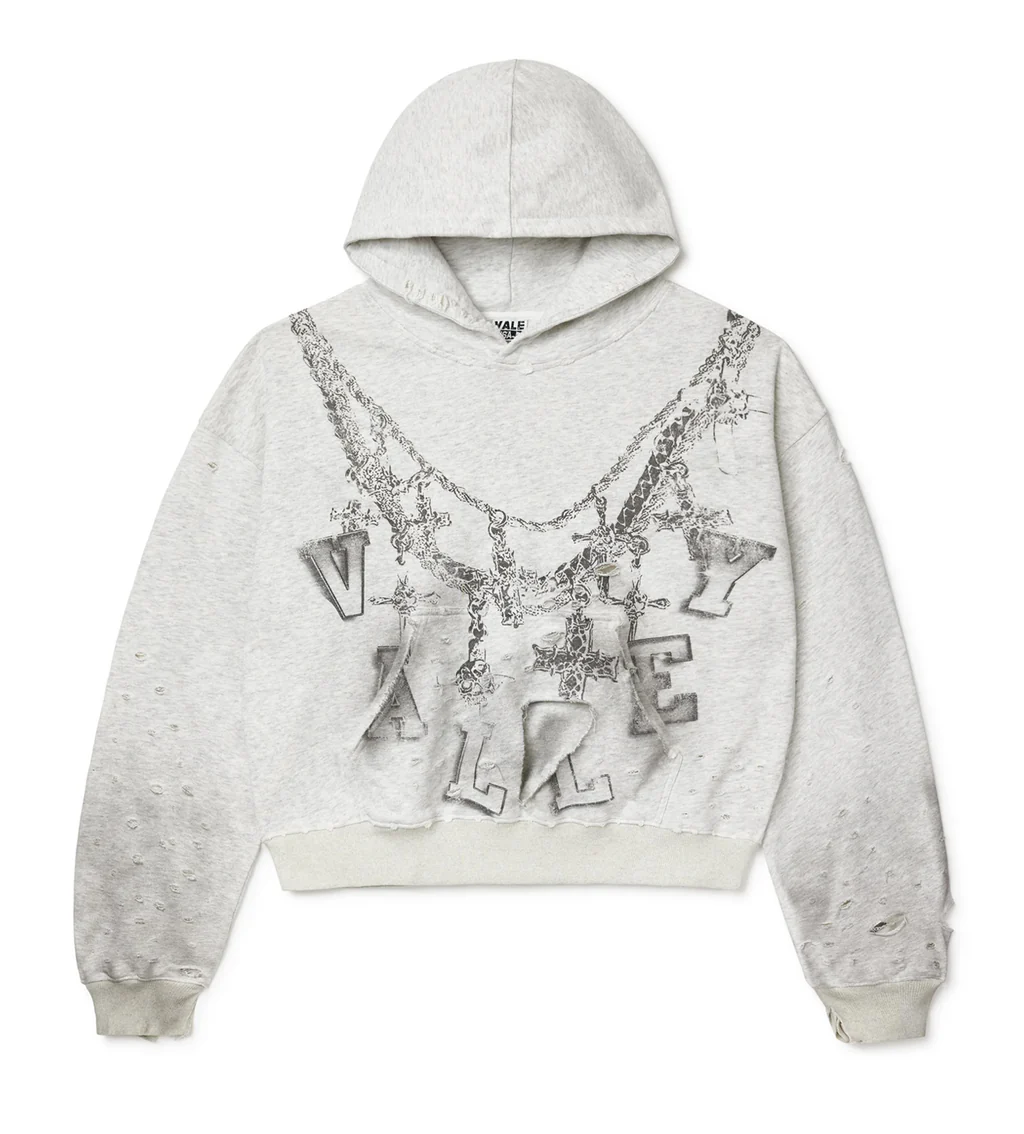 Vale Forever Hoodie Grey Big Chain