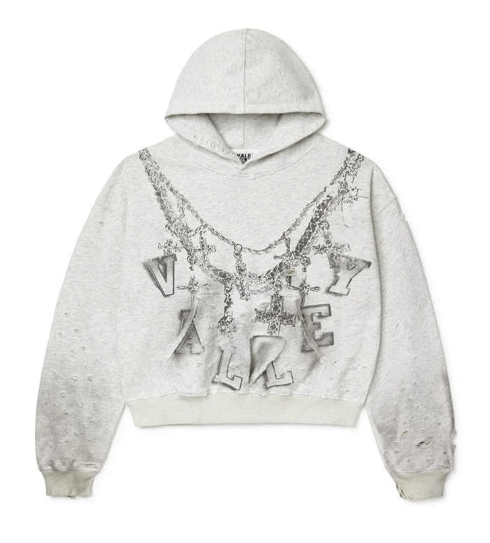 Vale Forever Hoodie Grey Big Chain