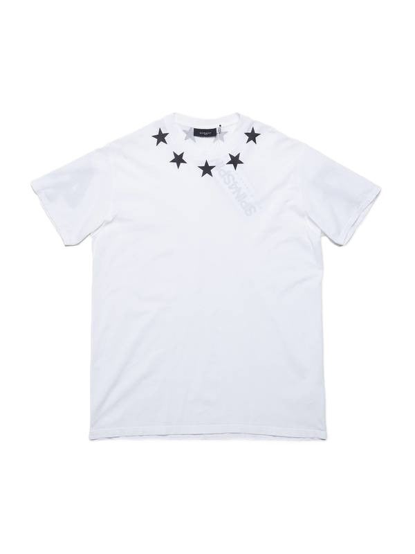 Givenchy Tee White Black Stars 47