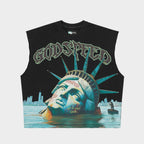 Godspeed Tee Sunken Liberty Sleeveless Black