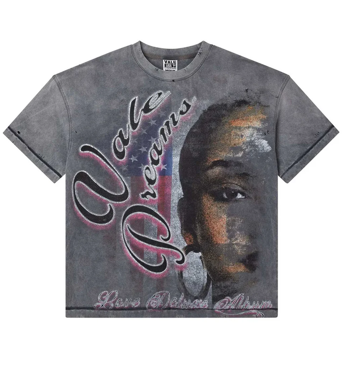 Vale Forever Tee Grey Pink Taboo Bling