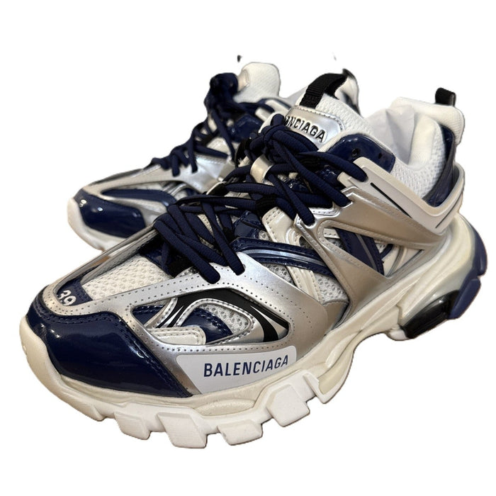 Balenciaga Track Sneakers Navy Metallic