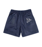 Triple Sevens Shorts Navy Nylon Button