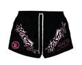 Hellstar Shorts Wax Nylon Athletic Black Pink