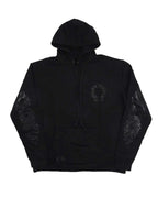 Chrome Hearts Hoodie Black Tonal Horseshoe Logo Pullover