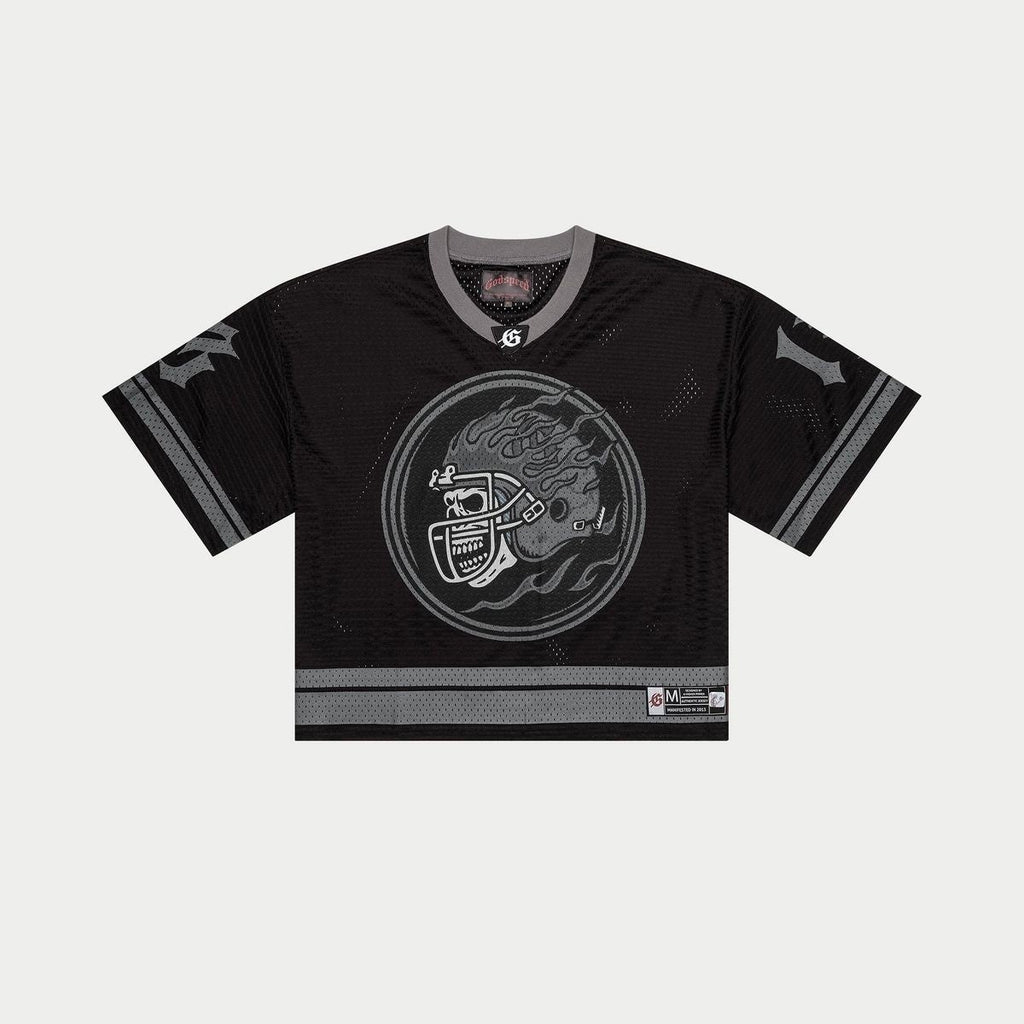 Godspeed First Down Jersey Black Grey