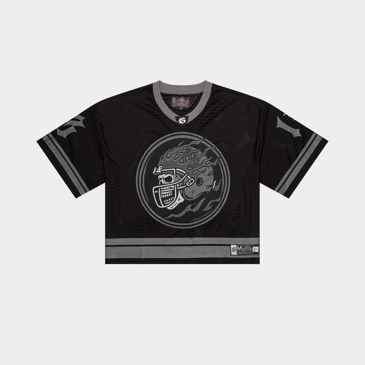 Godspeed First Down Jersey Black Grey