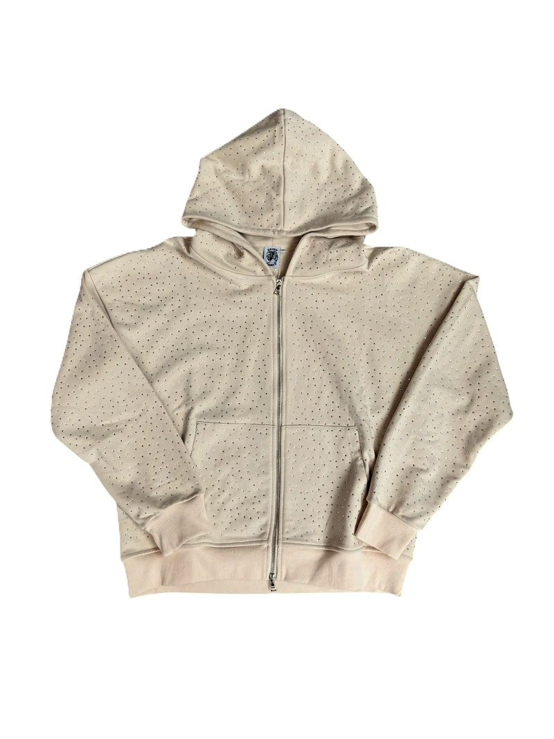 Saint Vanity Hoodie Cream VVs Zip Up