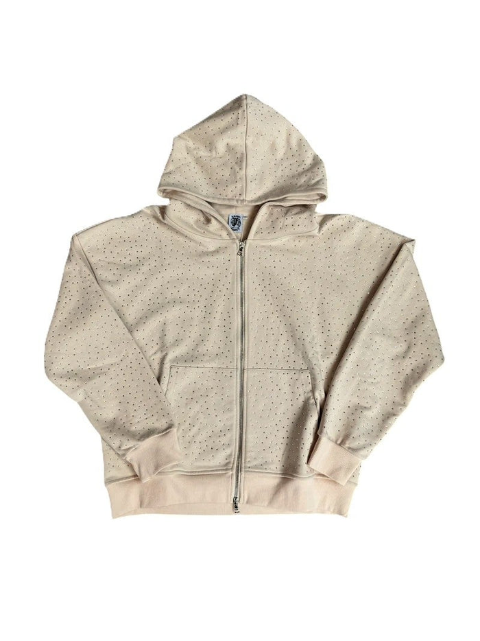 Saint Vanity Hoodie Cream VVs Zip Up
