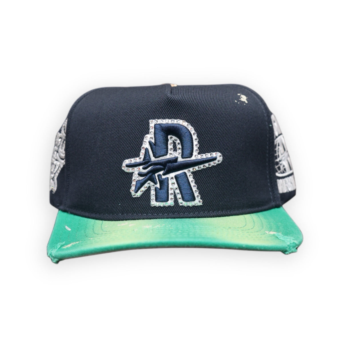 Roughplay Hat R Logo Vintage Blue Green