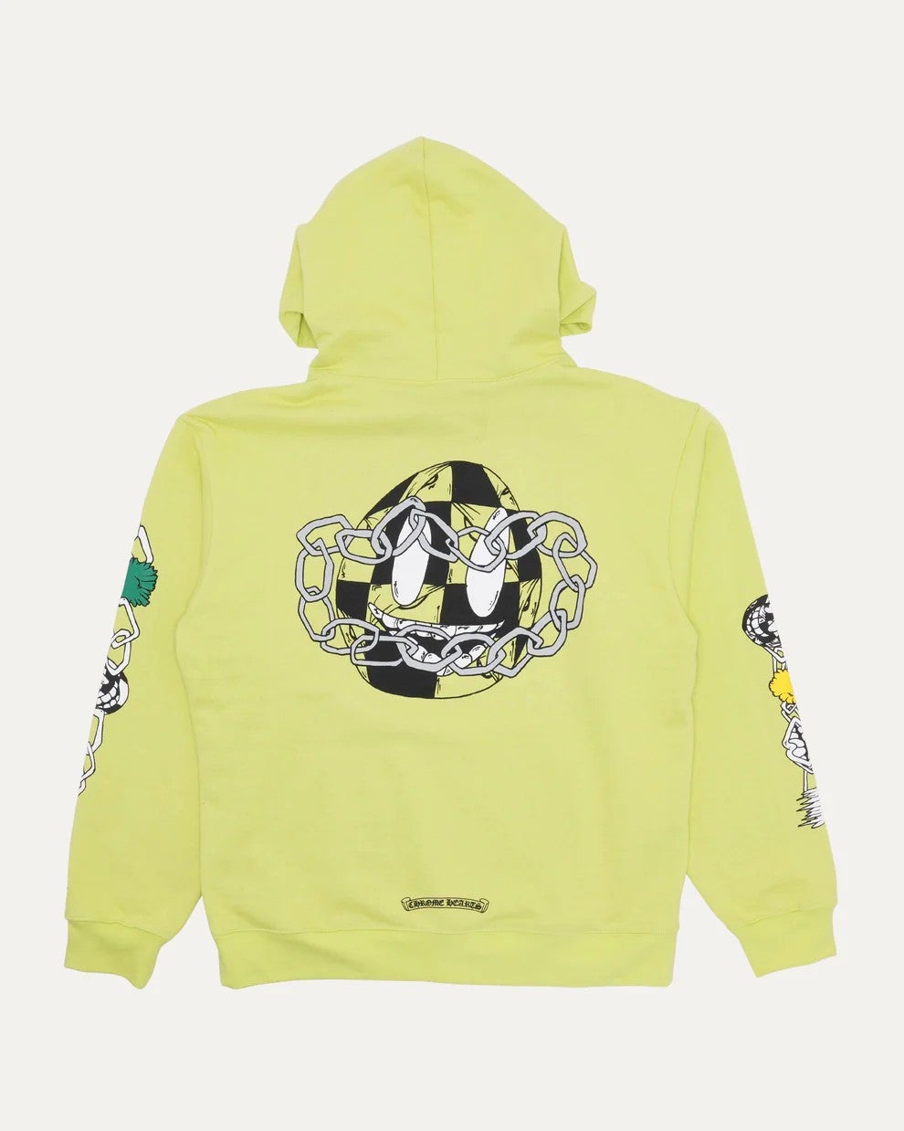 Chrome Hearts Hoodie Matty Boy Link Lime Green Preowned
