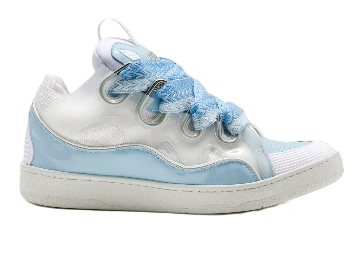 Lanvin Curb Sneakers White Light Blue