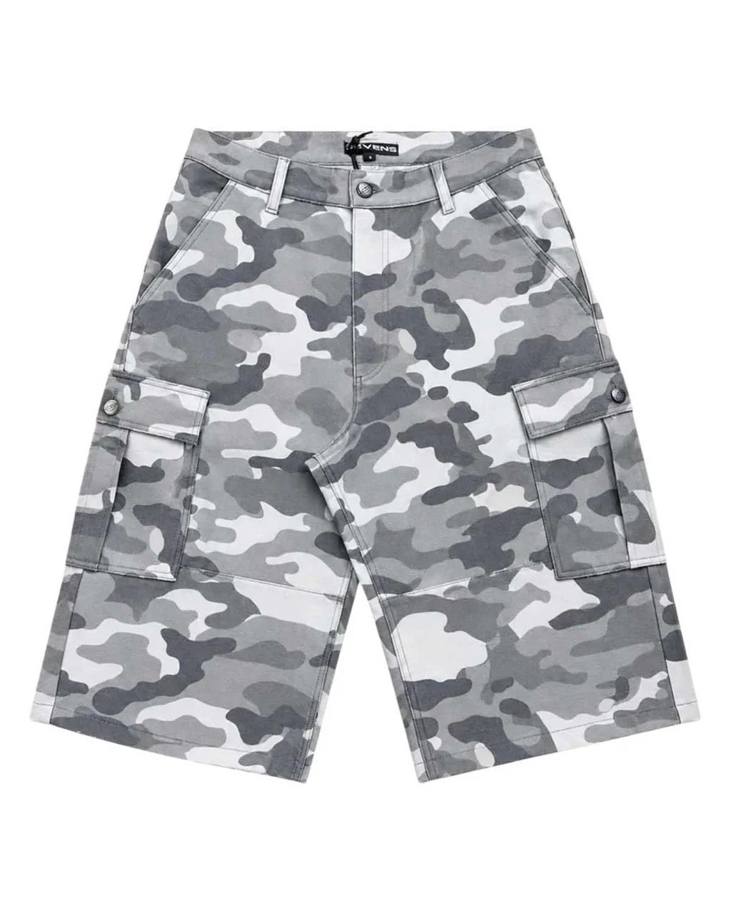 Triple Sevens Leather Camo Shorts Grey