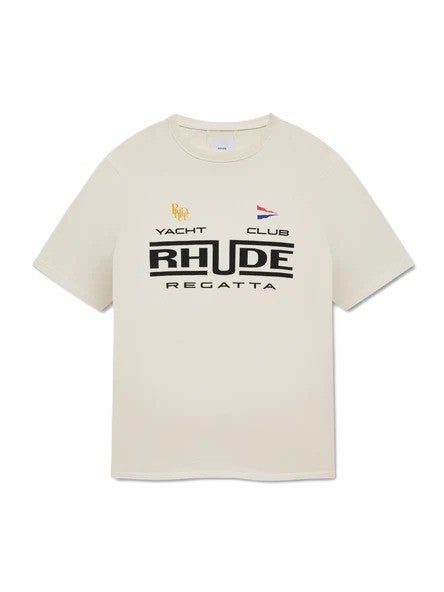 Rhude Tee Regatta Club Vintage White