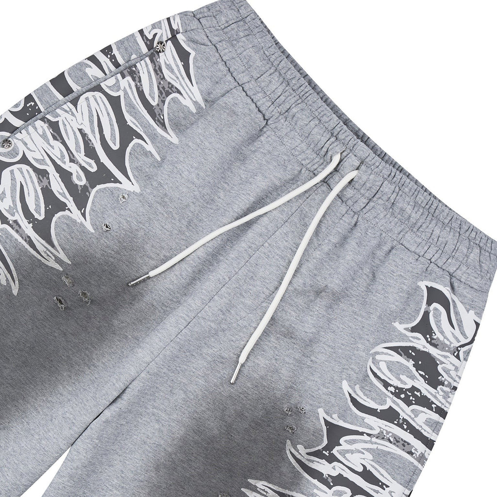 Lost Shdws Sweat Shorts Grey Graphic