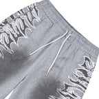 Lost Shdws Sweat Shorts Grey Graphic
