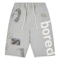 Boredom Kills Message Sweatshort Grey