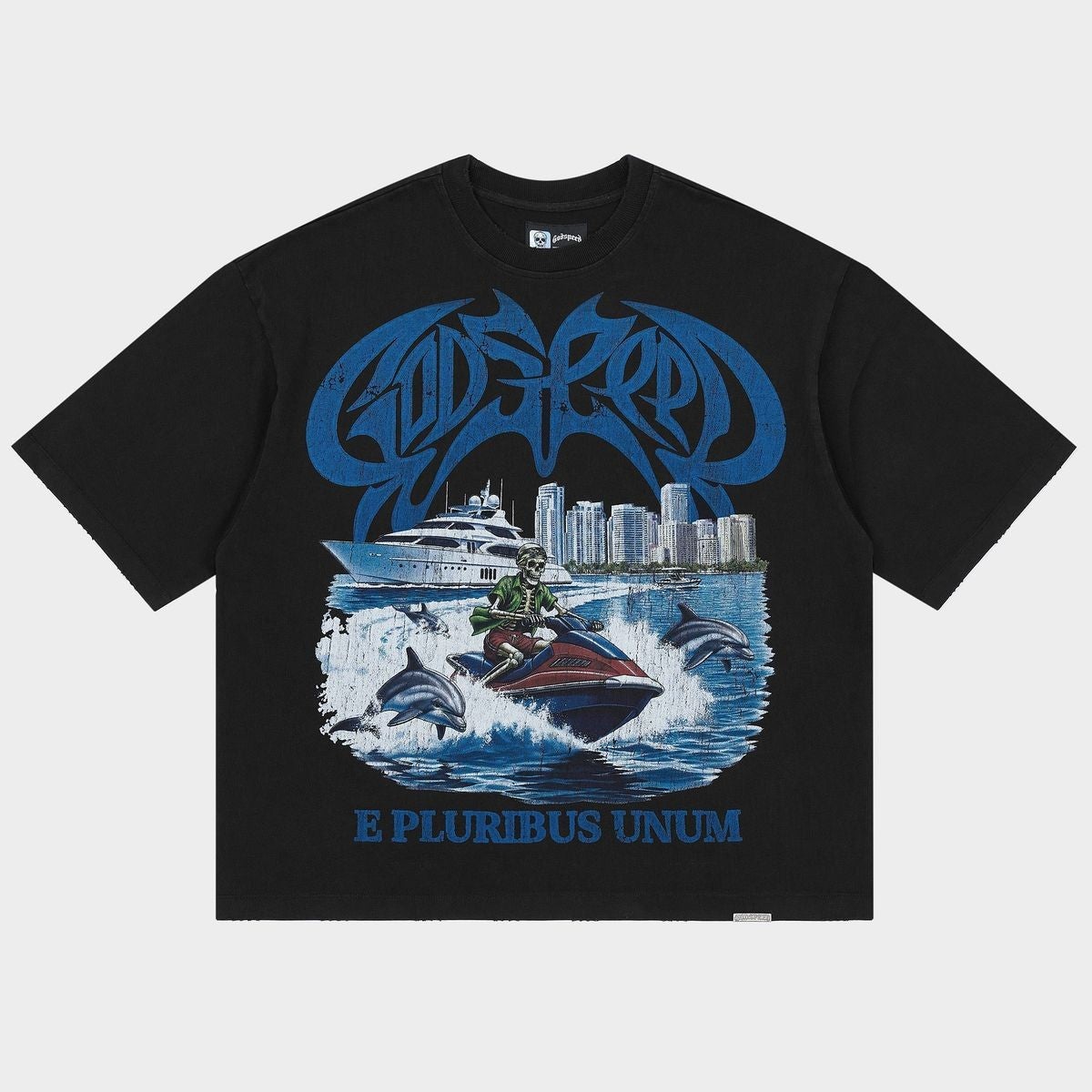 Godspeed Tee GMYC Wave Runner Black