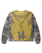Vale Forever Tee Grey Yellow Camo Football Thermal