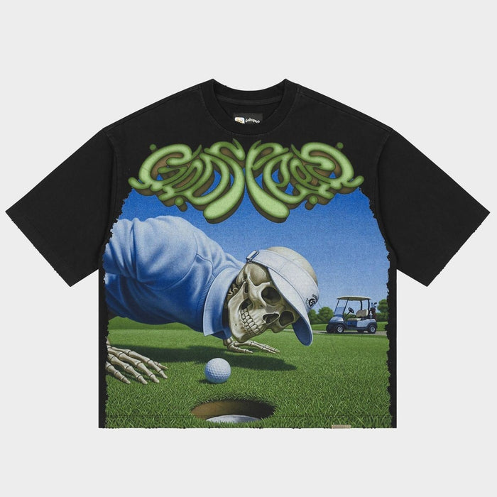 Godspeed Tee Green Reaper Black Wash