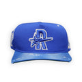 Roughplay Hat R Logo Vintage Blue Silver