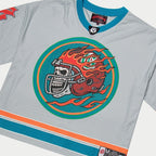 Godspeed First Down Jersey Grey Blue Orange
