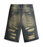 Lost Shdws Denim Short DSTRY Bone