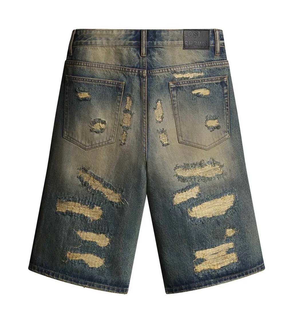 Lost Shdws Denim Short DSTRY Bone