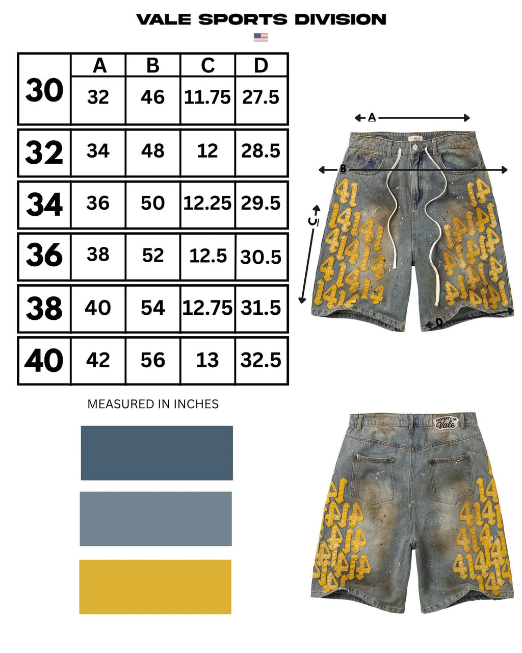 Vale Forever LUCKIE CHARMS JORTS