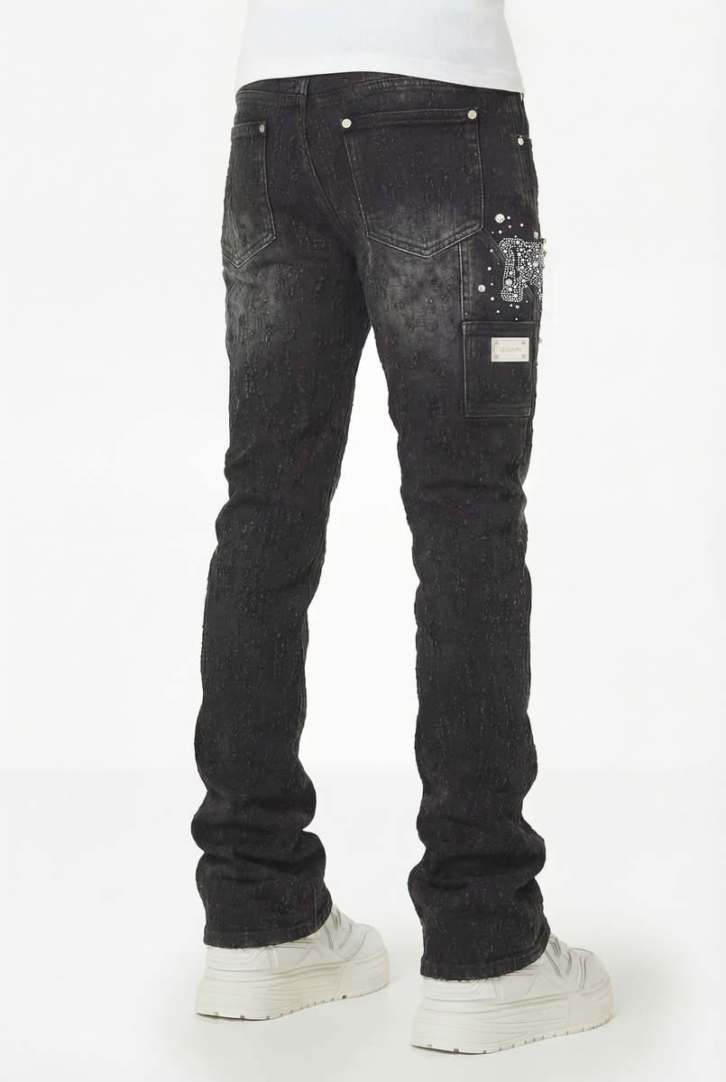 GUAPI JEANS Obsidian Black Uzi Denim