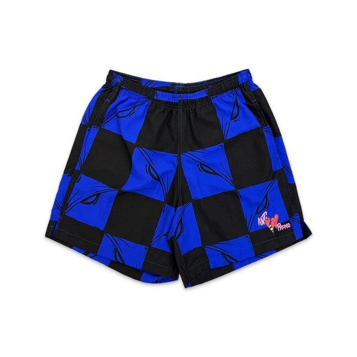Matty Boy 99 Eyes Nylon Shorts "Black/Blue"