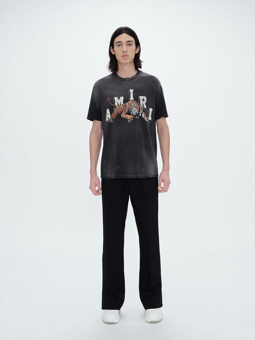 Amiri Tee Vintage Tiger Black