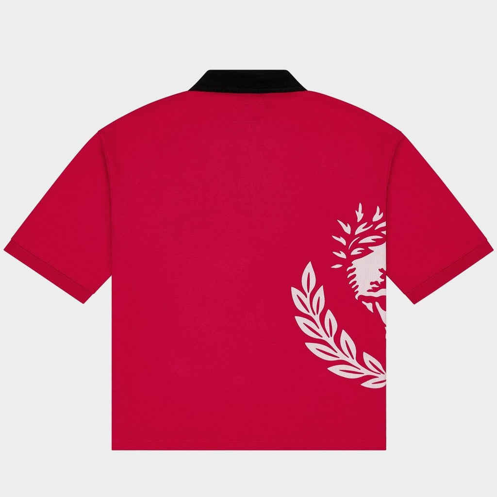 Godspeed Crest Polo Victor Oversized Red