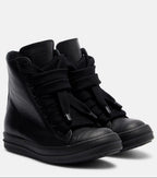 Rick Owens Mainline Jumbo Lace High Sneakers All Black
