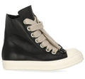 Rick Owens Mainline Jumbo Lace High Sneakers Black Milk